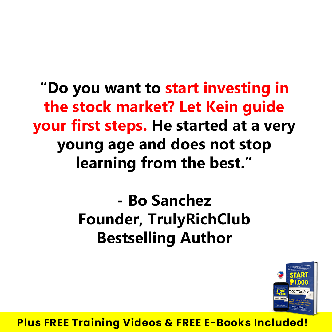 [E-BOOK] Start with P1,000 in Stock Market PDF (+2 FREE E-books & 5+1 FREE Stock Market Training Videos)