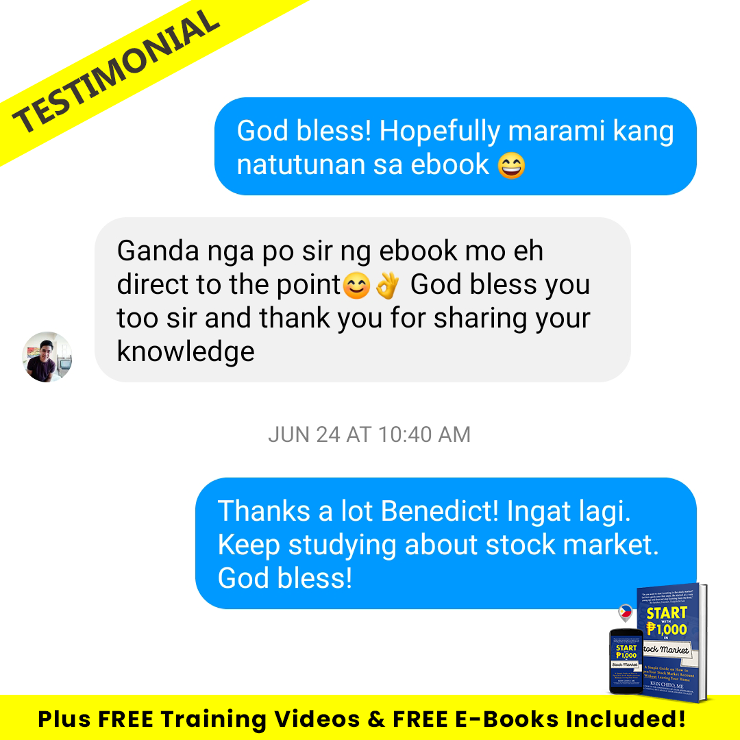 [E-BOOK] Start with P1,000 in Stock Market PDF (+2 FREE E-books & 5+1 FREE Stock Market Training Videos)